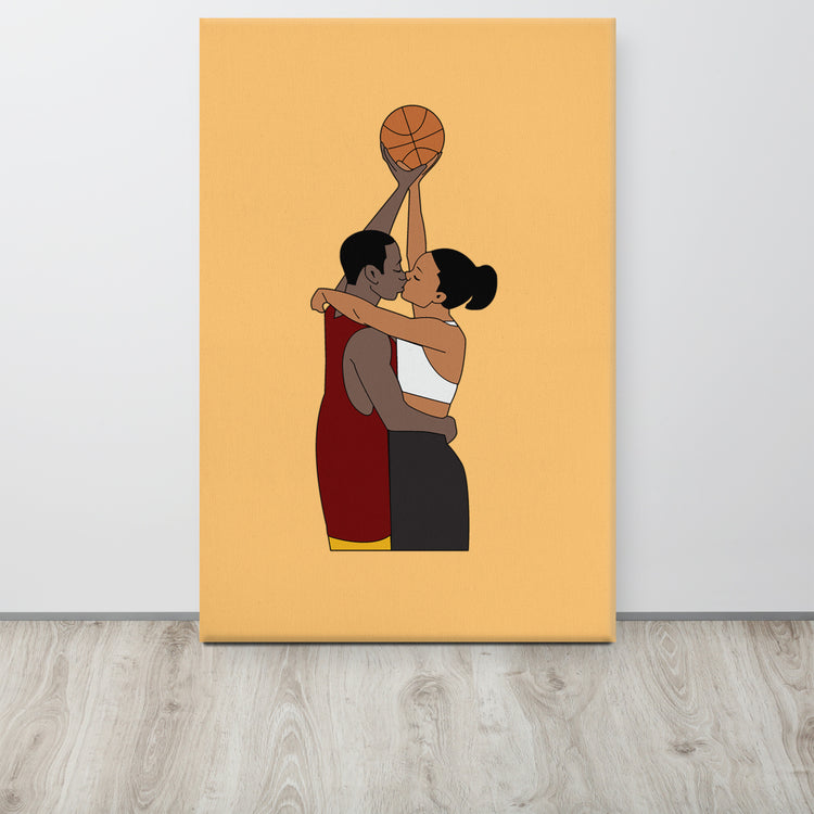 Love/Basketball Canvas
