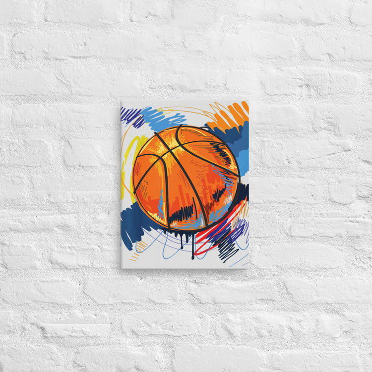 Abstract Basketball Canvas