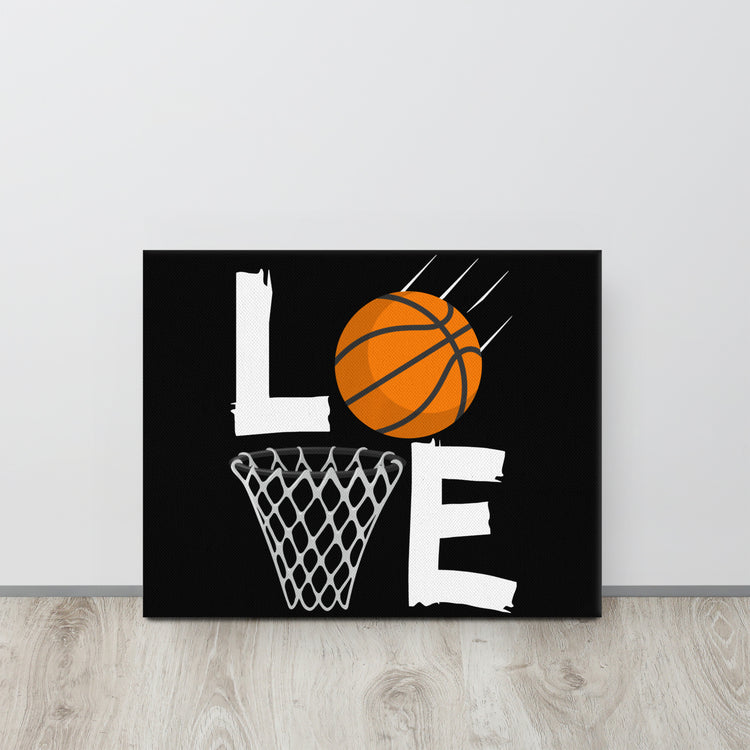 Love Basketball Canvas