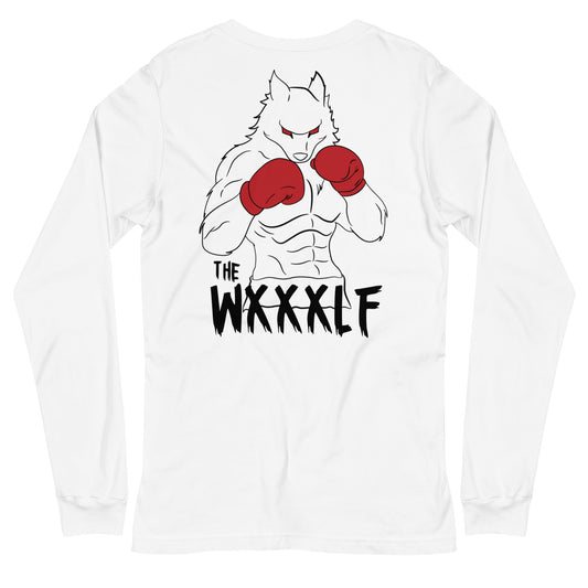 Boxer Wxlf White Unisex Long Sleeve