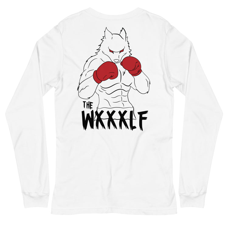 Boxer Wxlf White Unisex Long Sleeve